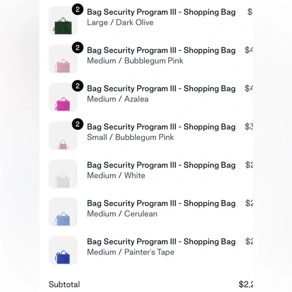 Medium bubblegum pink Telfar - Picture 6 of 8